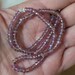 Only 1 Strand Fancy Color Rare Lavender Purple Transparent African Sapphire Rondelle beads 1/2 Strand