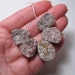 Millions Of Years Old Colorful Fossilized Coral Druzy Hammered Briolette Set