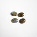 Large Labradorite Oval Double Drill Gemstones Connectors Briolette Beads QTY4 NO BEZELS
