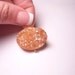 New Color Mystic Golden Apricot Druzy Briolette Horizontal Oval Focal Pendant QTY1