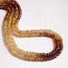 Rare Brown Zircon Larger Size Rondelle Beads 1/2 Strand