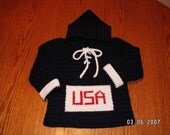 Team Colors Sweater - Hand-crocheted for babies and children up to size 6