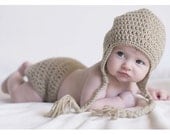 Pick-your-own-color diaper cover and hat set - great for everyday wear or as a photo prop for babies