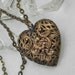 Victorian Bronze Filigree Heart Locket