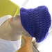 SALE - Bright Purple Chunky Newsboy Hat (215)