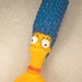 50% OFF SALE - Vintage Marge Simpson plastic doll with cloth dress