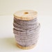 Malt and Black Pinstripe ribbon on a wood Spool- lovely striped trim vintage style holiday wedding craft embellishment supply - 10 yds