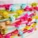Confectionery petite Pom Pom Ribbon Garland / Trim - luxe novelty party wedding embellishment holiday craft decor supply - 3 yards