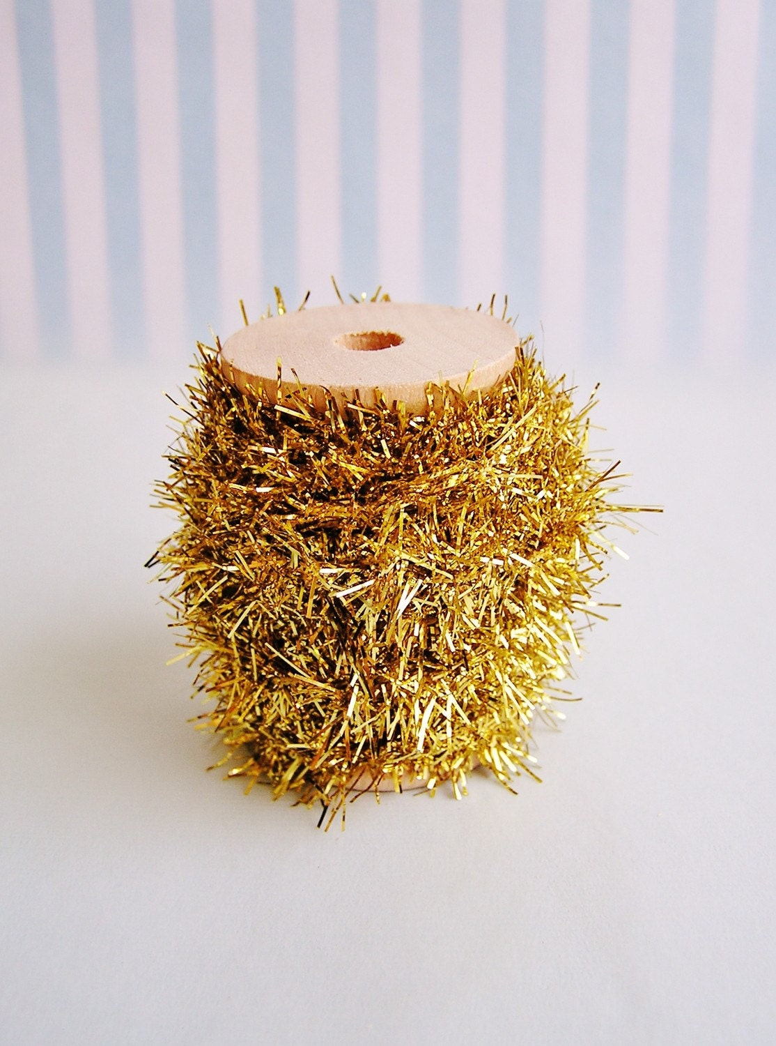 gold wired tinsel garland trim spool for gift wrapping gold wired tinsel garland trim spool for gift wrapping