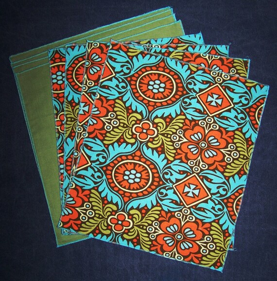 Set of 8 Cloth Napkins Everyday Size to Replace Disposables