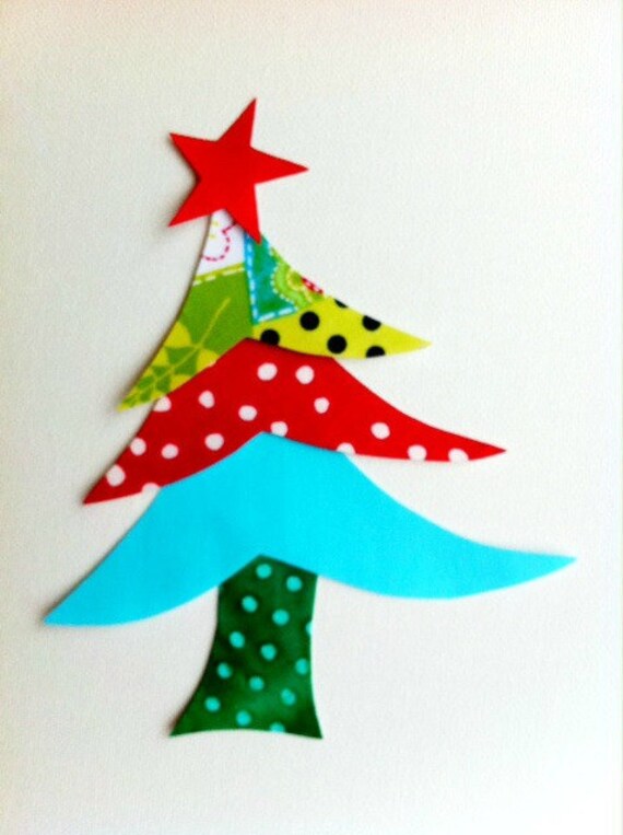 funky christmas tree diy iron on fabric applique funky christmas tree diy iron on fabric applique