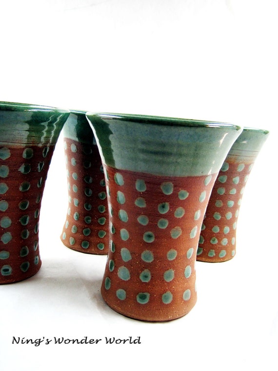 Pottery mug Ceramic tumbler set pottery cups drinking cups