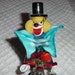 SALE--Vintage Italian Murano Handblown Venetian Art GlassTop Hat and Bow Tie Clown