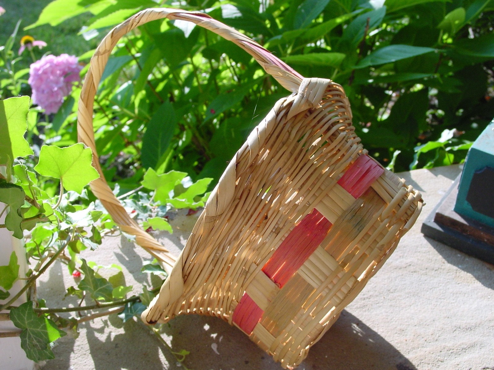 Vintage Wicker Easter Basket
