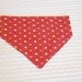 Polka Dot Dog Bandana Sizes XS to MEDIUM in Dog Collar Style