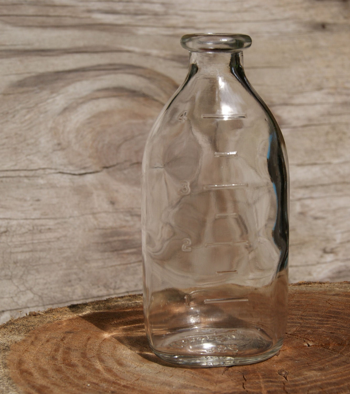 SALE Vintage Baby Bottle Brockway Glass Baby Bottle