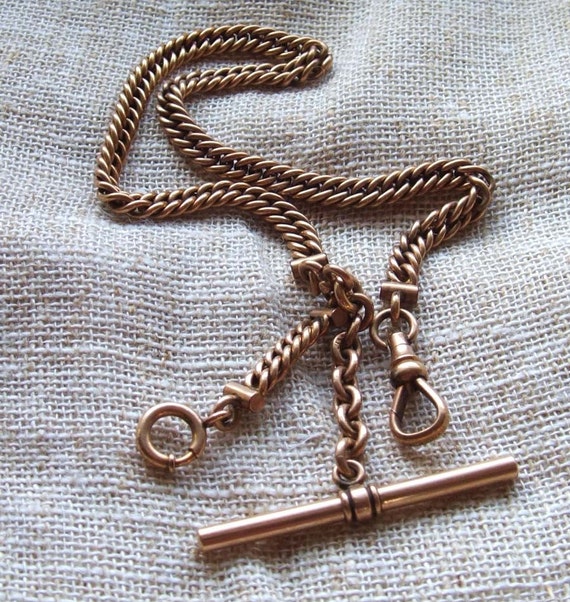 1880s Antique Simmons Watch Fob Chain