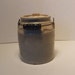 Antique Butter/Cream Stoneware Crock Bail Handle & Lid
