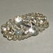 Vintage 40s Glitzy Rhinestone Oval Pin