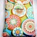Ipad, ipad2 , tablet sleeve, Case, Handmade, Ipad wallet velcro closure - Palm spring Green Jenean Morrison fabrics