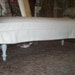 Slipcovered Bench