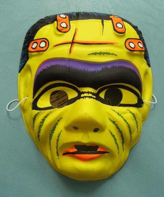 Vintage Halloween Mask 1960s1970s deadstock