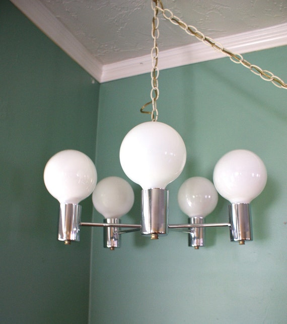 5 Arm chrome chandelier