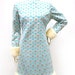 Vintage 1960s Silver and White Mink Dress
