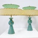 Pair of 1950s Lamps With Gold Stars and Speckles very Mid Century Modern Atomic Age