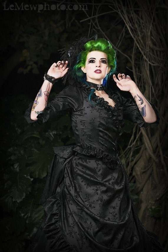 Items similar to Mina Gothic Dracula Victorian Steampunk Gown Custom ...