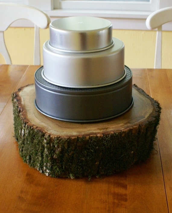 Tree Slice Cake Stand 15 inch diameter
