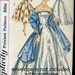 1950s Vintage Pattern - Evening Gown - Floor Length DRESS - Simplicity 2404 - Uncut FF