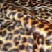 Vintage Fabric - LEOPARD Faux Fur yardage