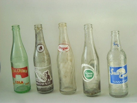 Vintage Instant Collection Soft Drink Bottles