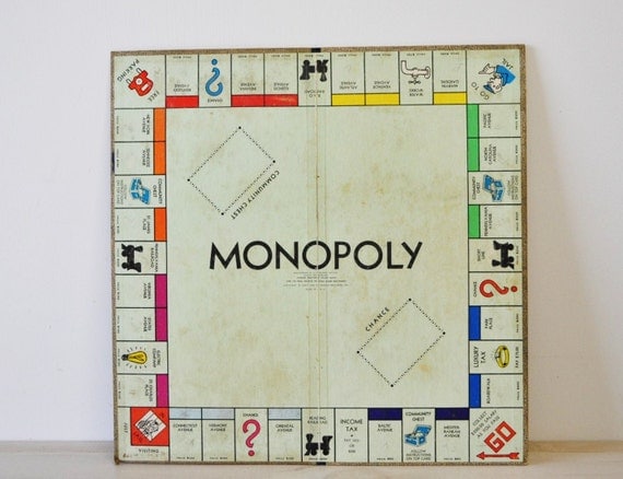 original monopoly board 1935