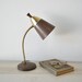 vintage art deco mid century modern gooseneck lamp--task lighting