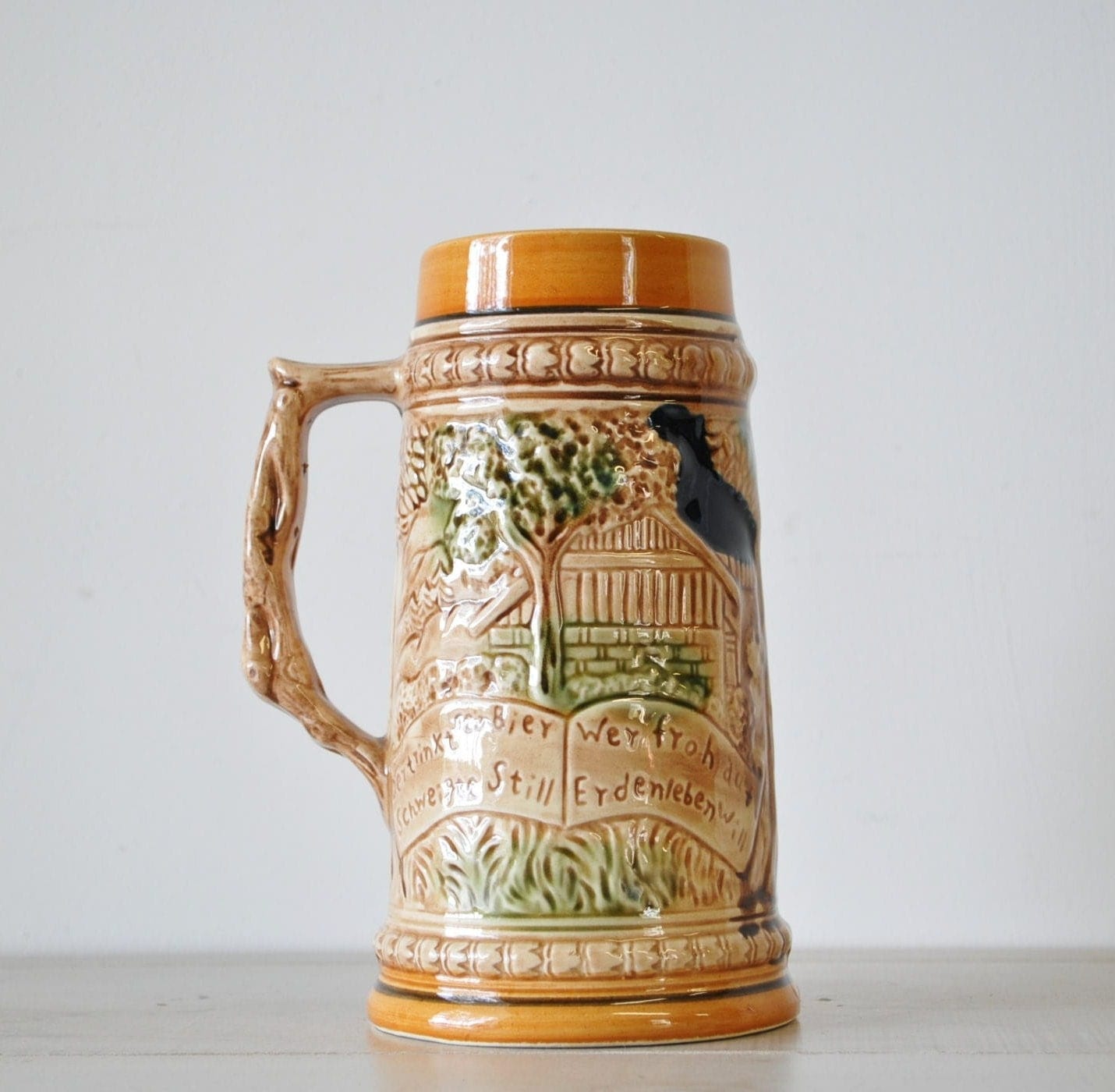 vintage Antique German Beer Stein Mug