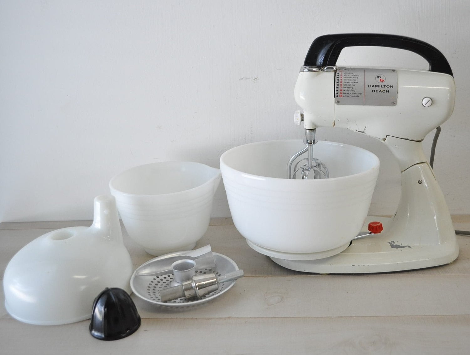 1960s vintage Hamilton Beach Mixer Model 23 with all the