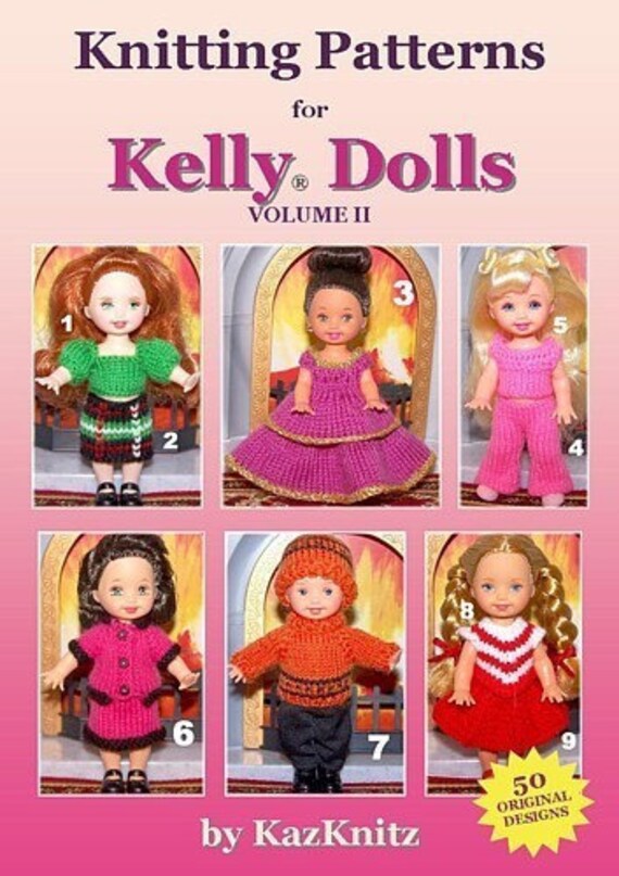 Items similar to PDF Knitting Patterns for Kelly Dolls by KazKnitz
