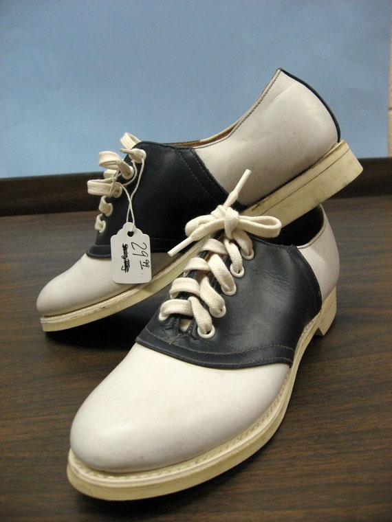 VINTAGE Women's 50s Saddle Shoes Size 6 Swing Retro