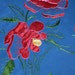 Sale - Women's Scarf From 40s - Embroidered Rayon