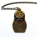 Matryoshka Necklace, Russian Doll, Babushka, Russian Icon, Antique Brass Details