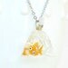 Goldfish in a Bag Necklace, First Pet, Pet Goldfish, Orange, Carnival Prize