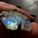 LUA. XXXlarge raw rainbow moonstone druzy Ring by Beijo Flor
