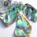 Paua Abalone Shell Necklace: Crystal, Gold & Green, Natural Beach Jewelry
