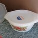 SALE Arcopal Vintage 1970s Covered Casserole Dish - Provencial Partridge Birds Pattern - NEW 3 piece set