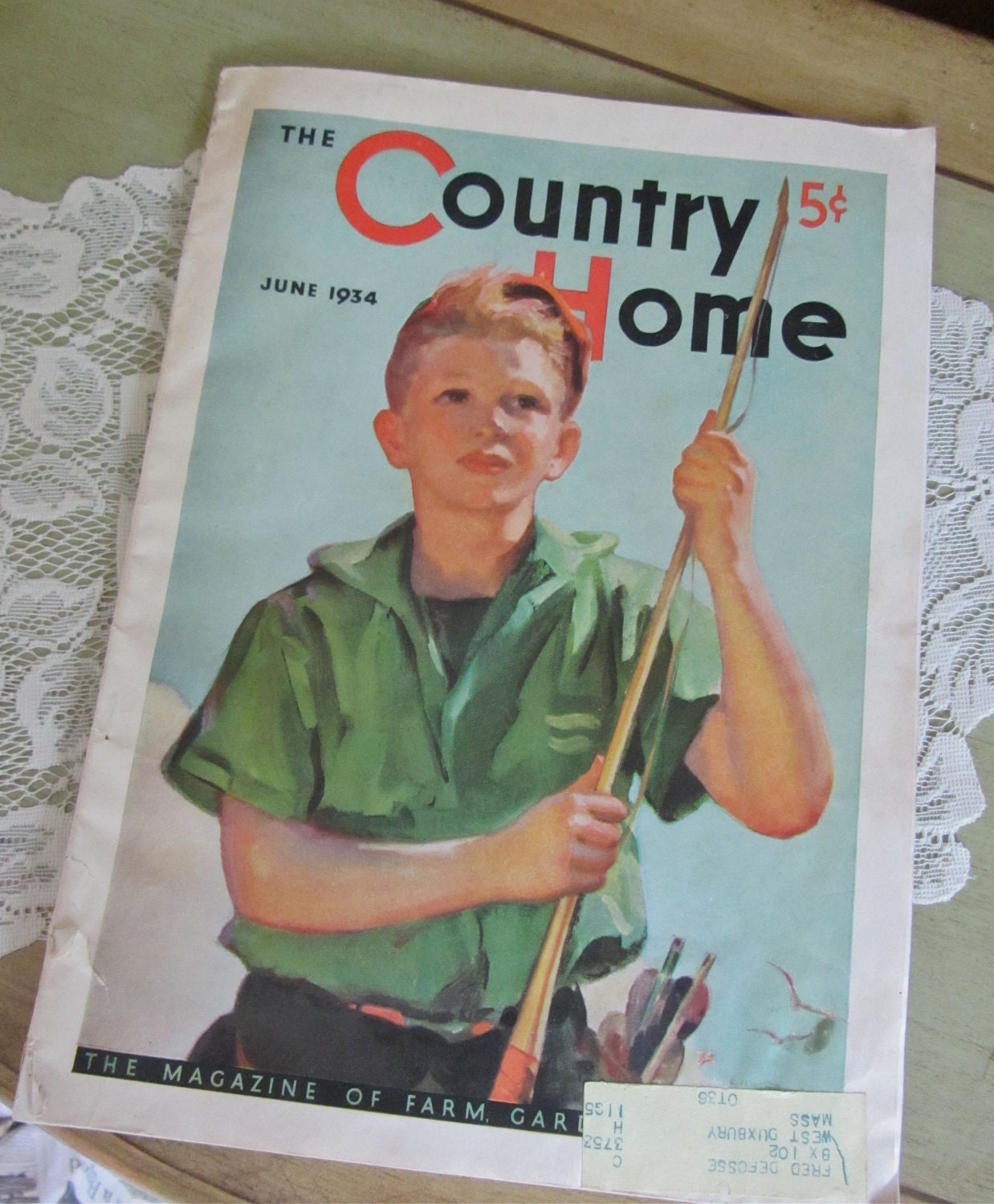 Vintage Ephemera Supplies The Country Home Magazine June 1934