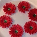 Gerber Daisies, Paper Flowers, Embellishments, Holiday Decorations, Mixed Media, Scrapbooking, Paper Goods, Christmas Cards, Tags, PAFA
