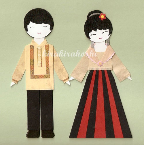 filipiniana costume drawing