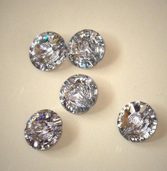 24 Swarovski Crystal Rhinestone Buttons Vintage by CommonScents1